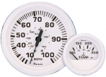 Faria 33113 Dress White 80 MPH Speedometer